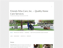 Tablet Screenshot of friendswhocare.com